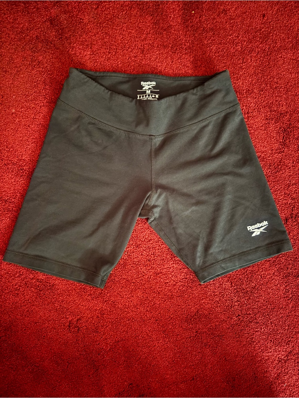 Reebok Black Women’s Performance Bike Shorts with Logo